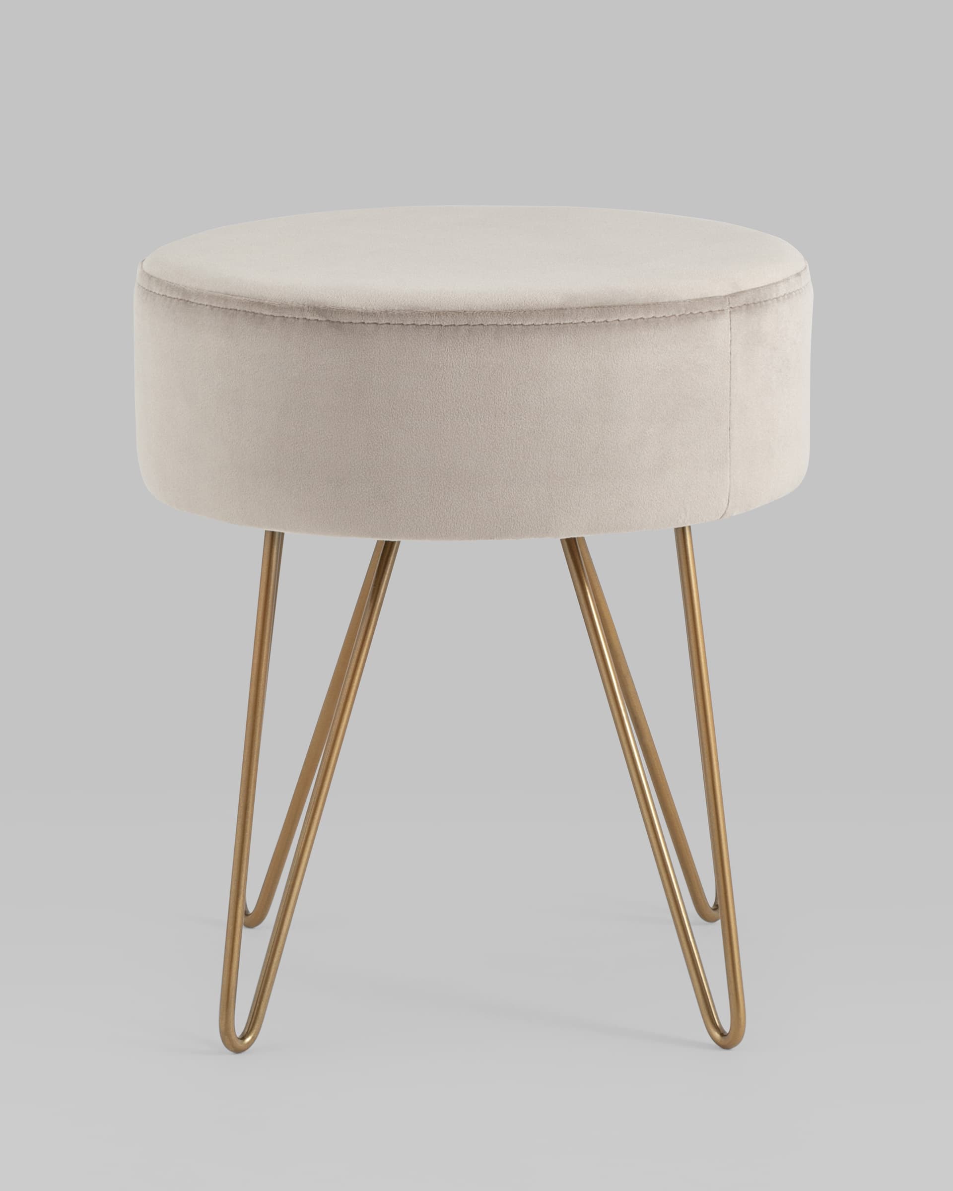 Пуф Спейси велюр серо-бежевый из Италии