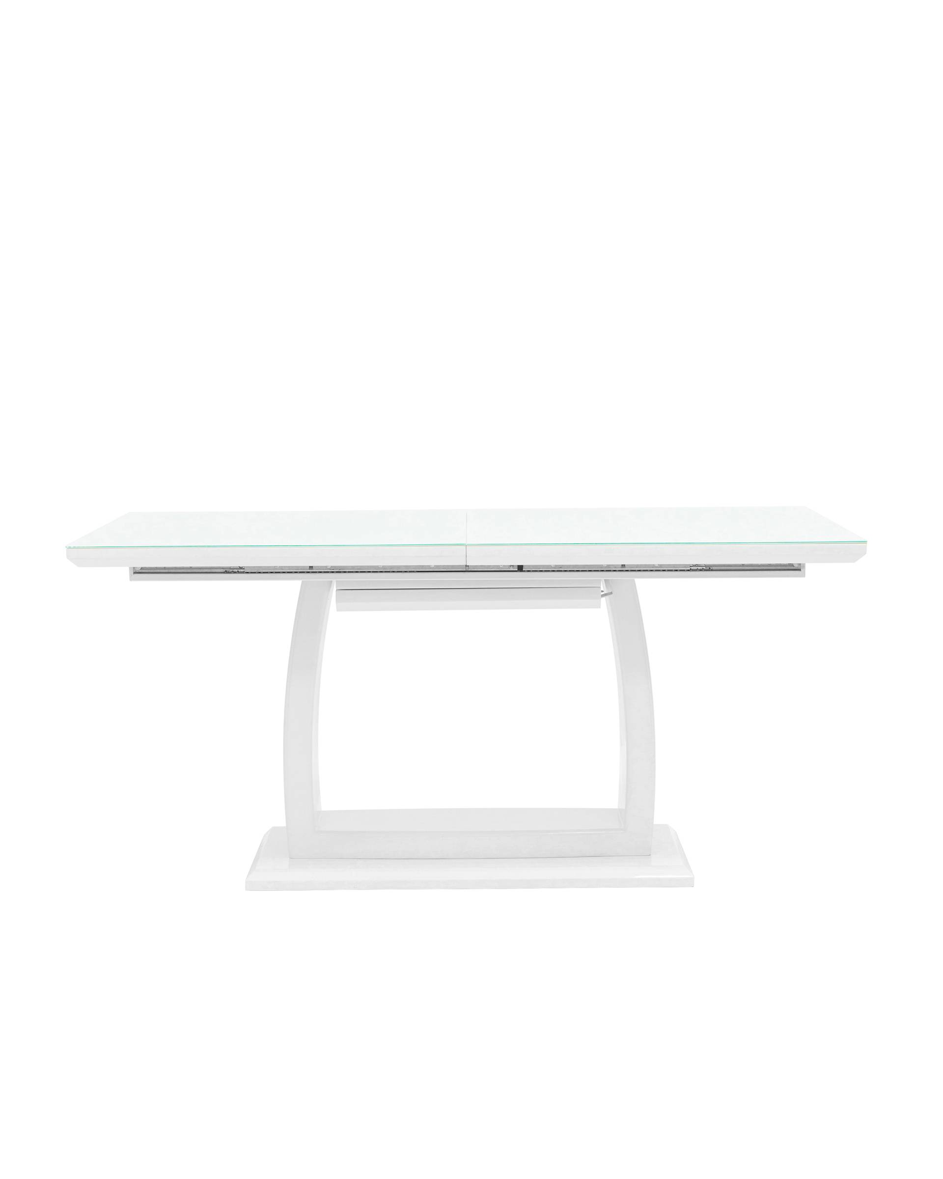 Стол обеденный Орлеан раскладной 160-215*90 глянцевый белый из Италии