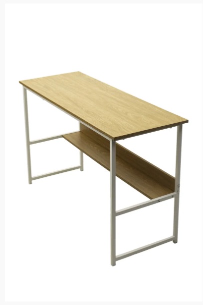 Компьютерный стол LUCIA H475 Дуб натуральный / белый каркас M-city из Италии