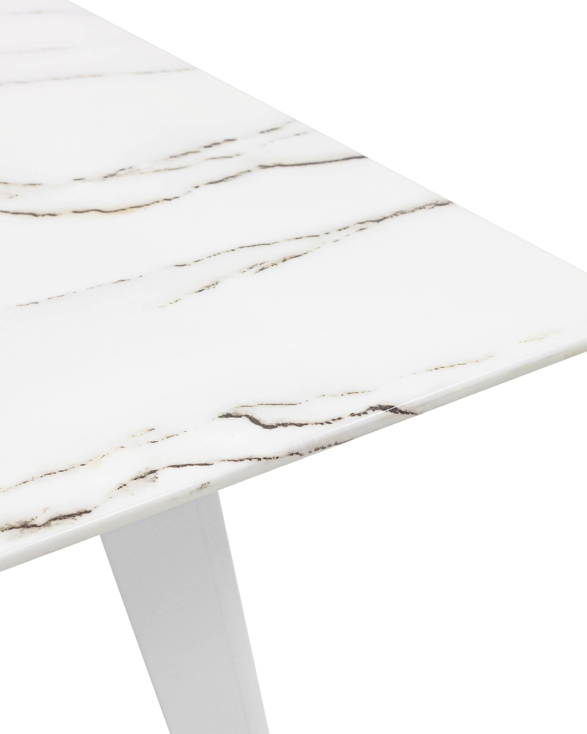 Стол обеденный Ричмонд 120*80 белый стеклянный из Италии