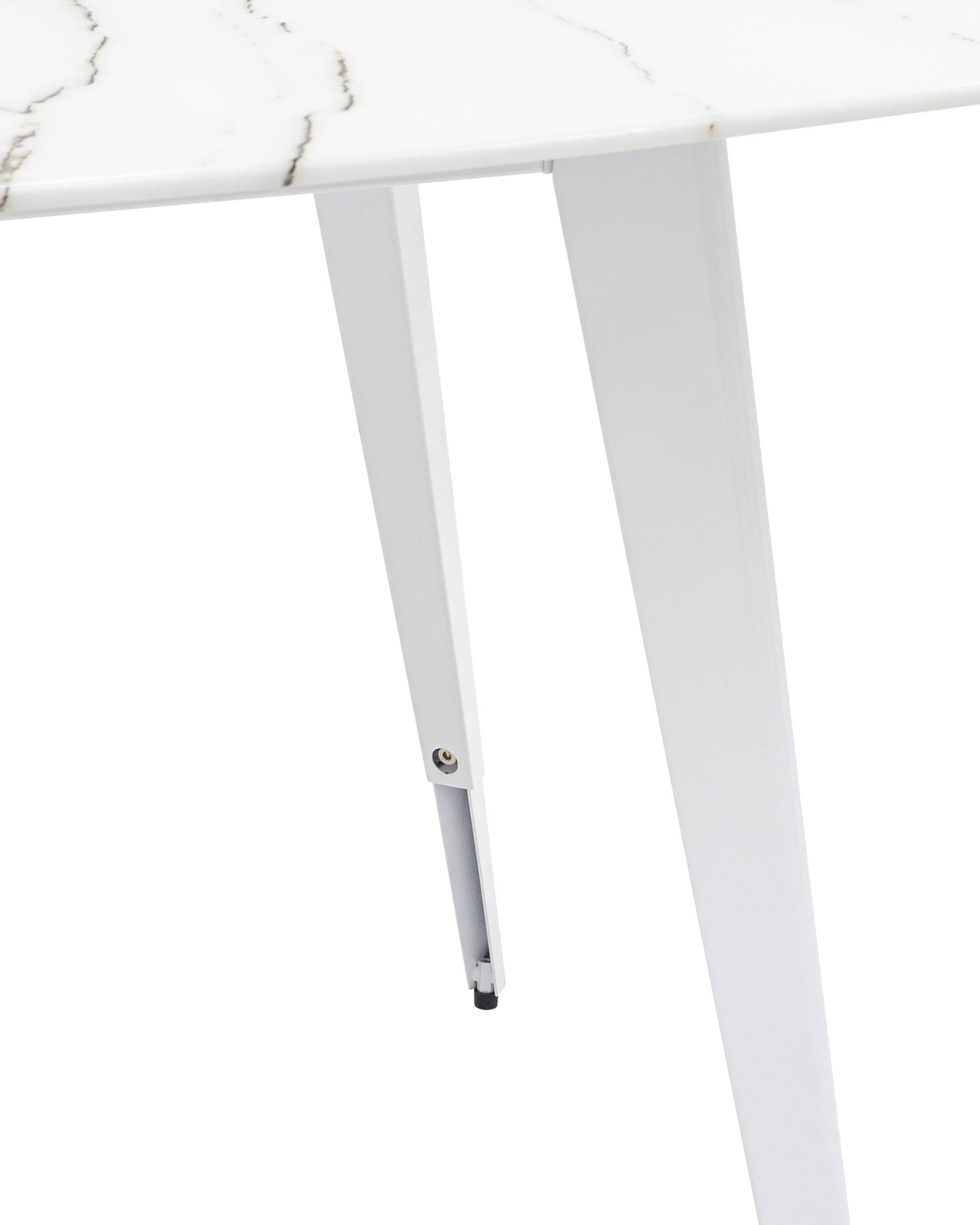 Стол обеденный Ричмонд 100*100 белый стеклянный из Италии