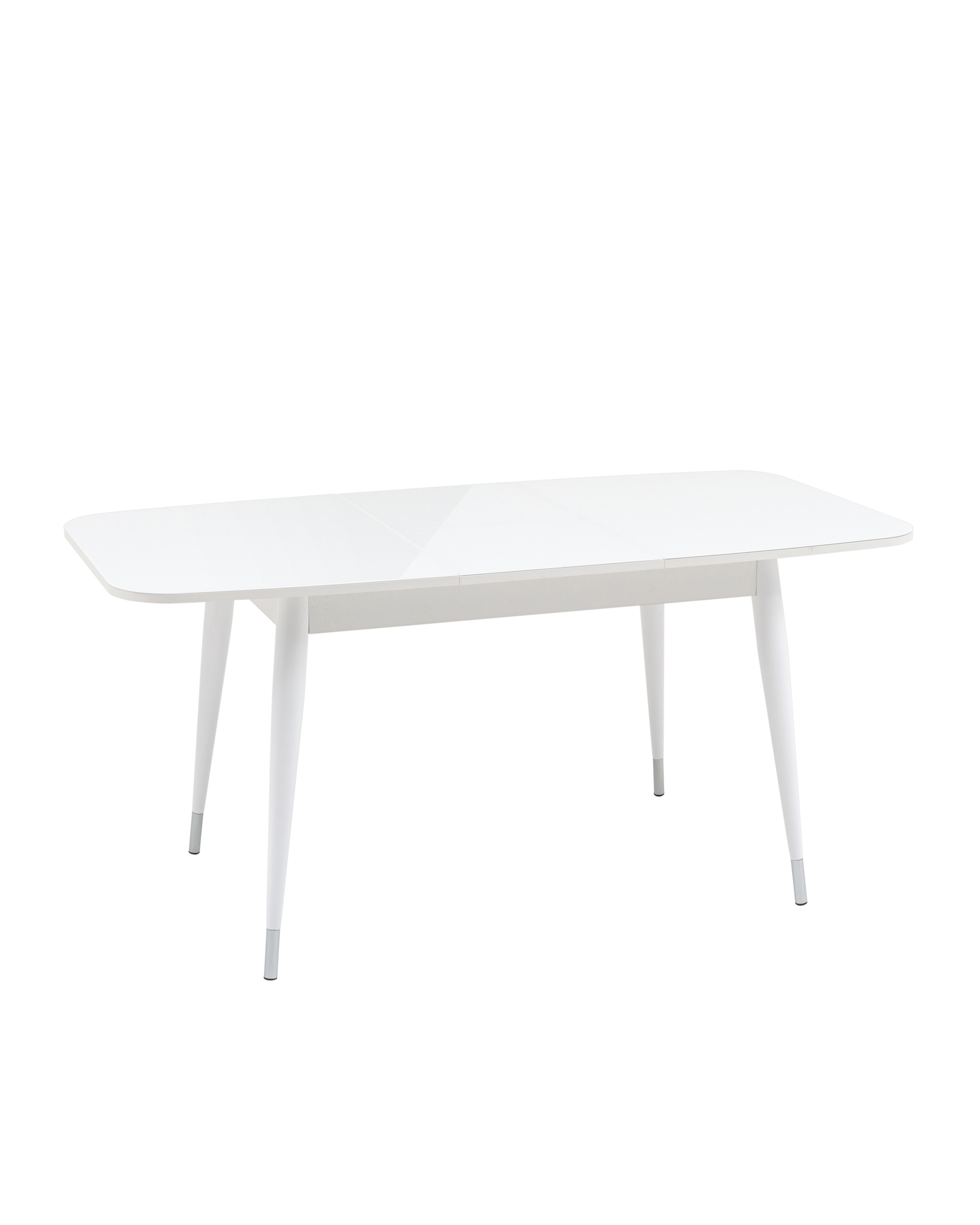 Стол обеденный Сидней раскладной 120-160*80 белый глянцевый из Италии