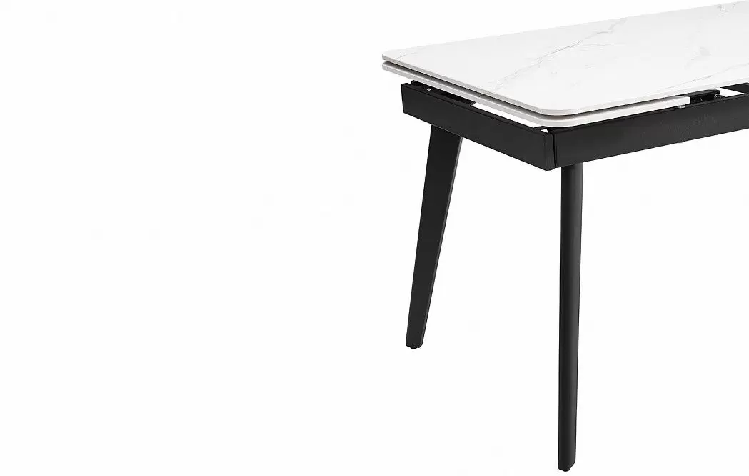 Стол раскладной Laura 120-180, белая керамика из Италии