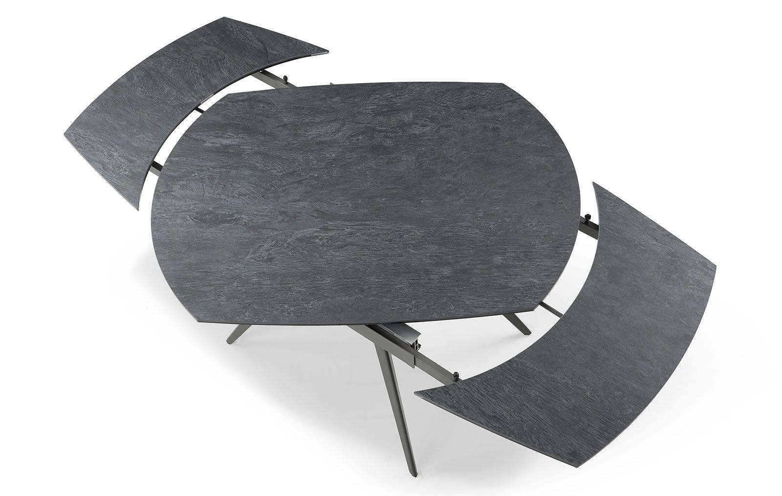 Стол раскладной Sicilia 120-180, керамика "темный цемент" из Италии