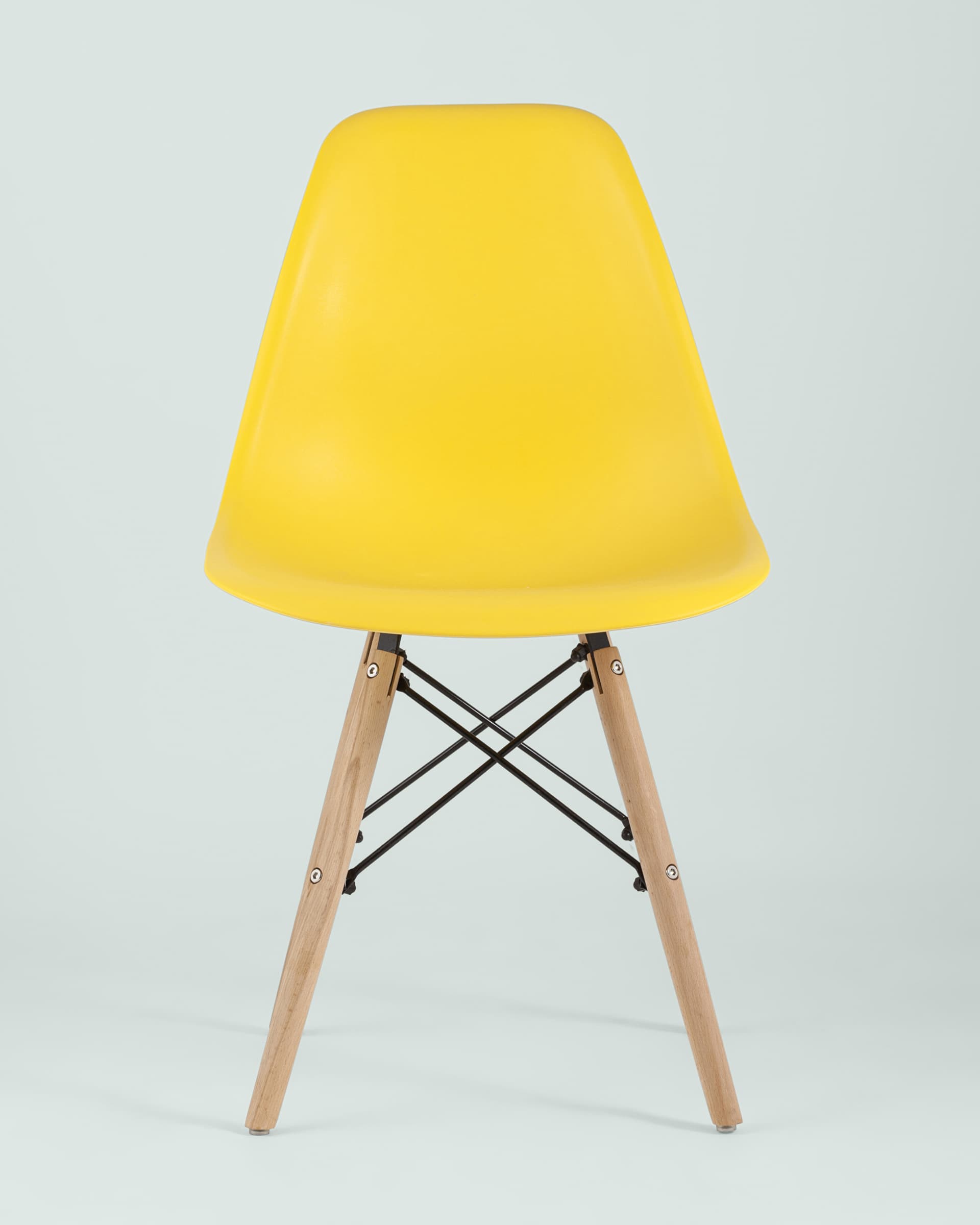 Стул Eames Style DSW желтый (разборный каркас) из Италии