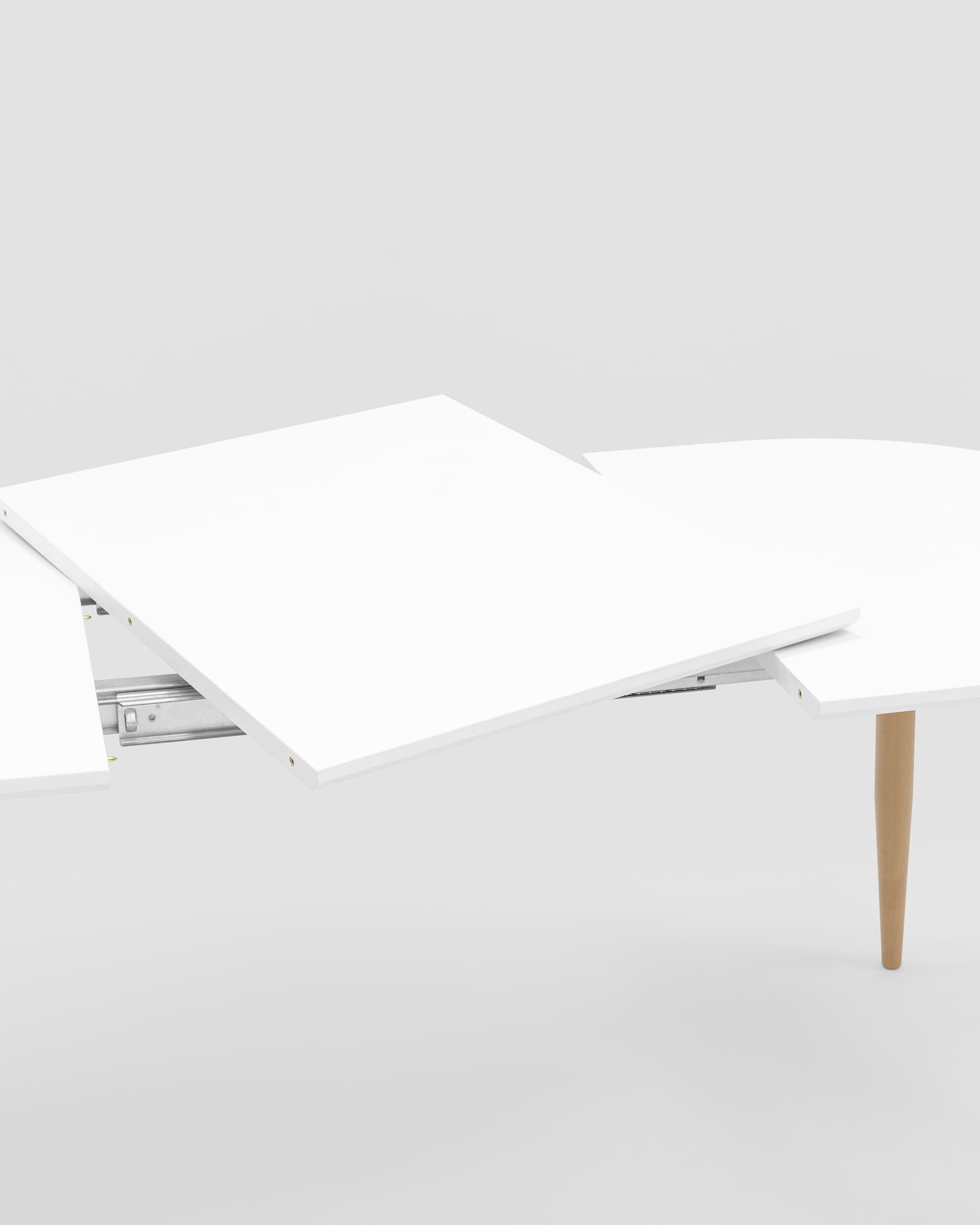 Стол обеденный Берген раскладной 120-180*80 белый из Италии