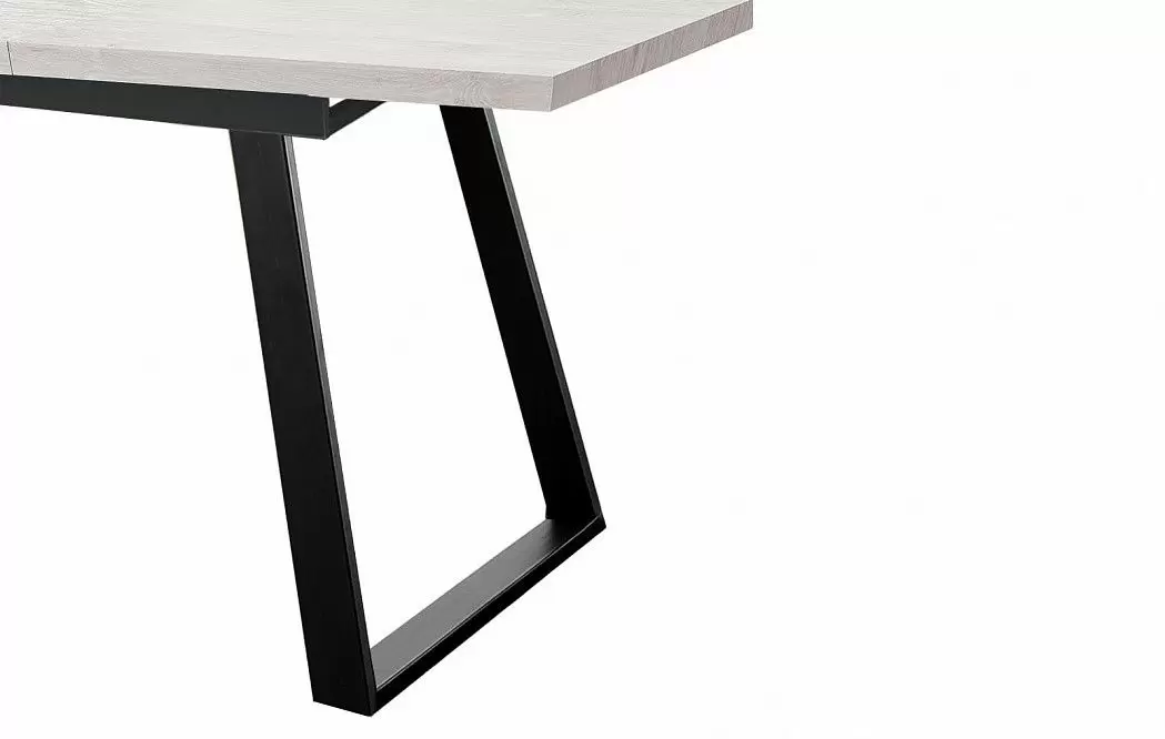 Стол раскладной Denver 120-160, светлый дуб/черный из Италии