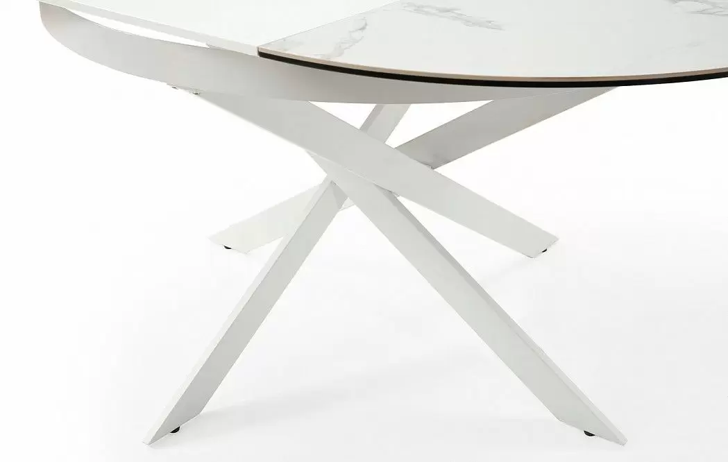 Стол раскладной Diona 120-170, керамика "каррарский мрамор" из Италии