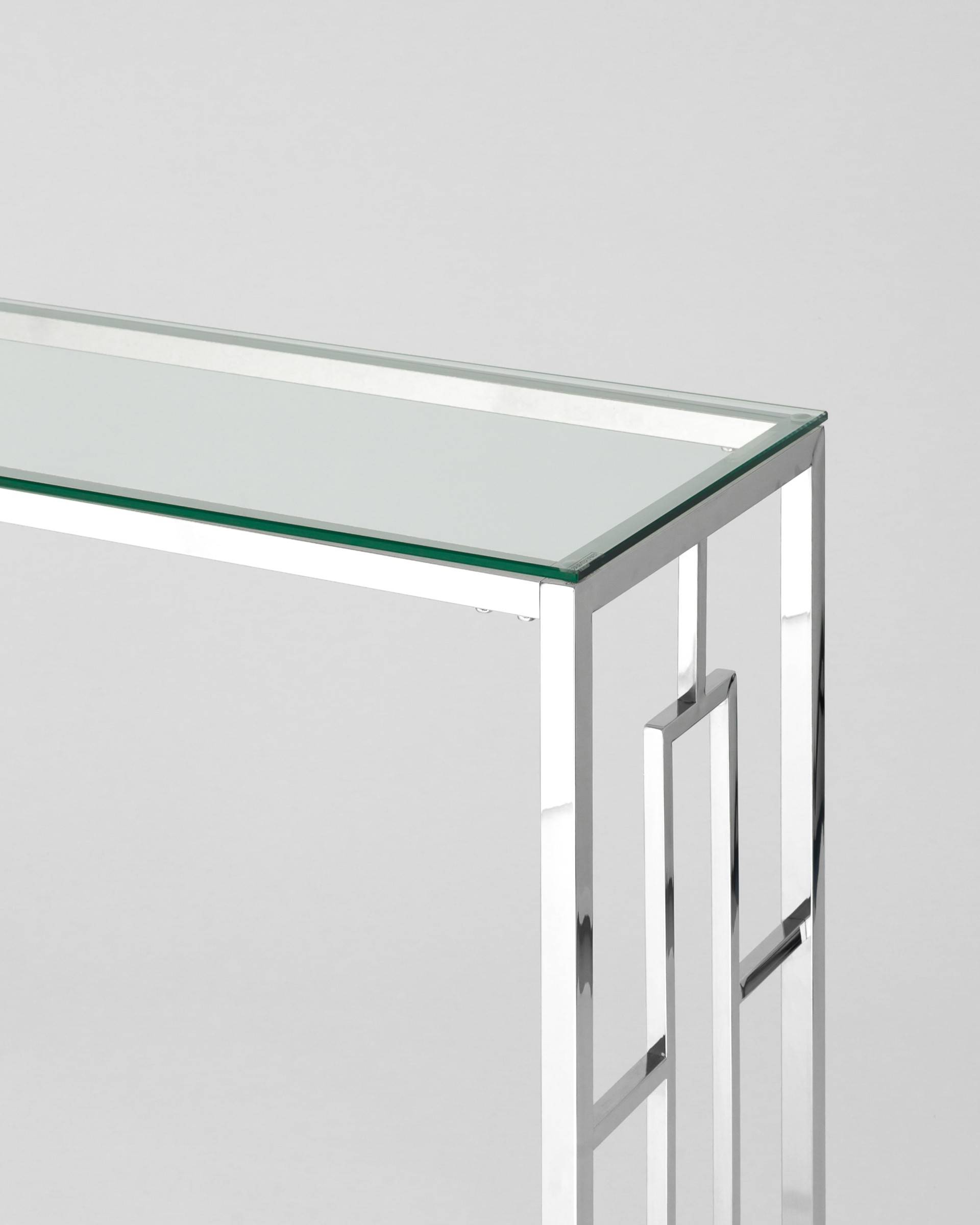Консоль БРУКЛИН 120*40 серебро из Италии