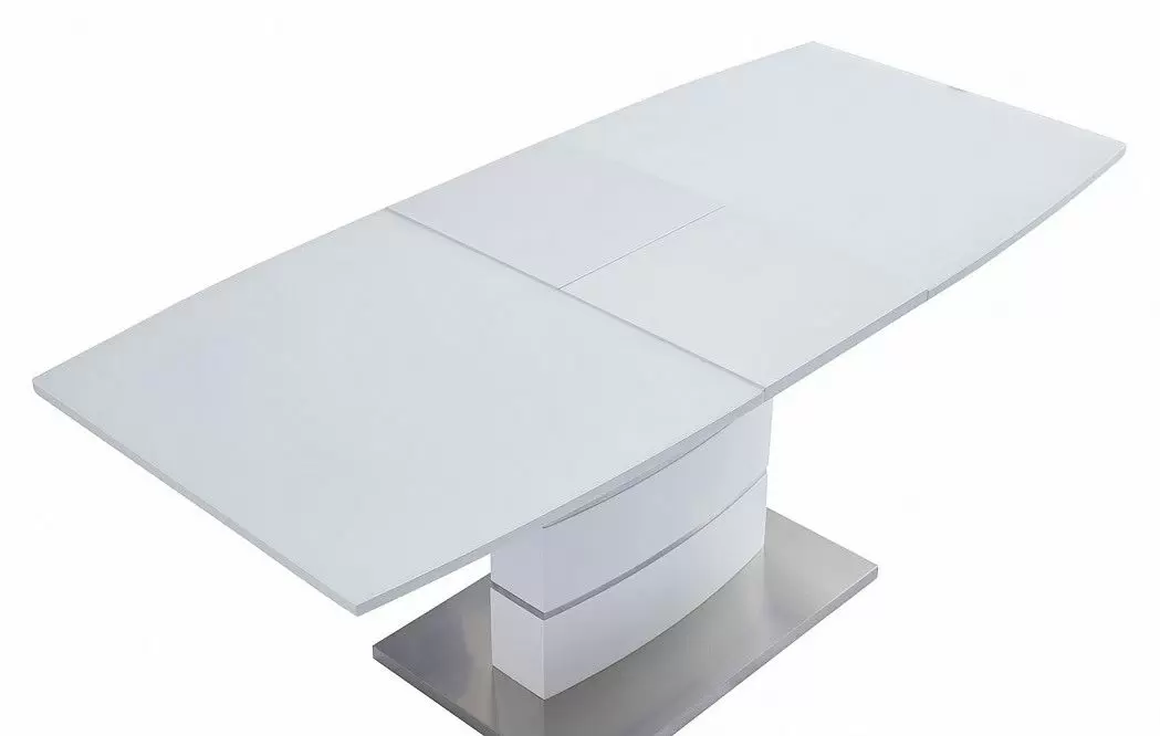 Стол раскладной Verona Glass (120), белый матовый из Италии