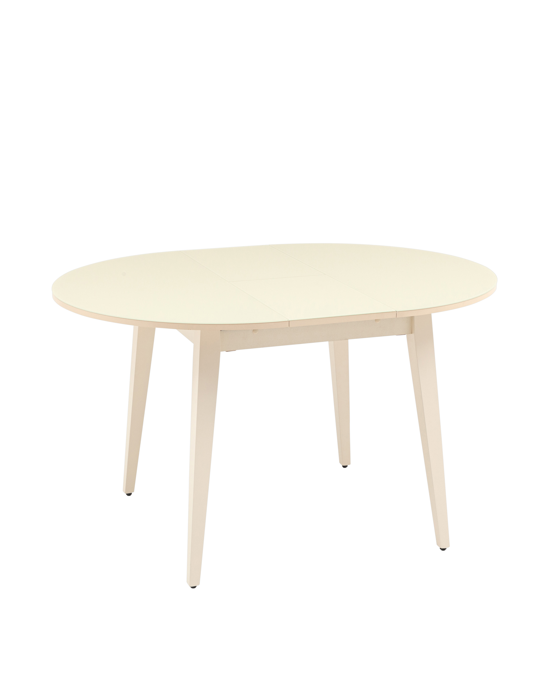 Стол обеденный Берлин раскладной 100-130 кремовый матовый из Италии