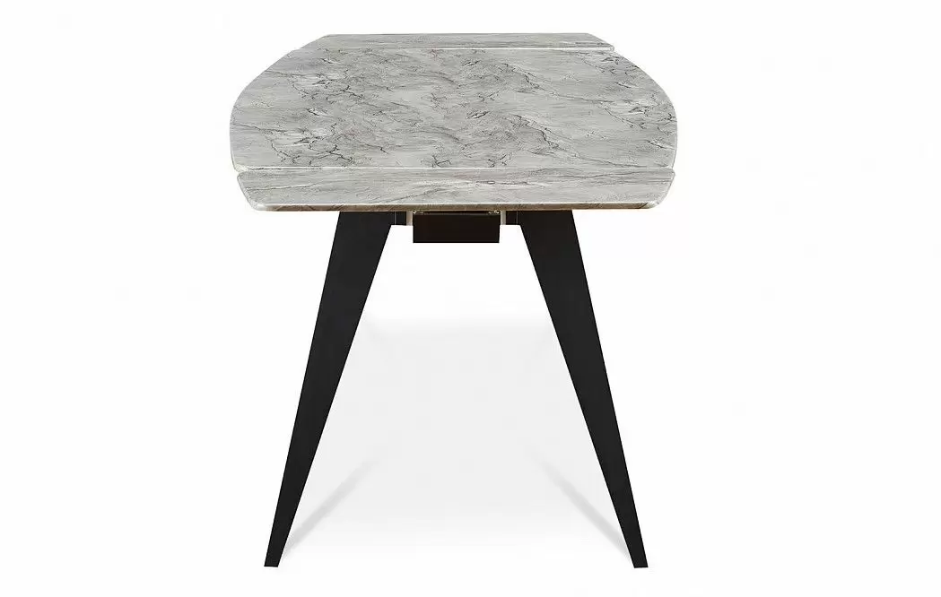 Стол раскладной Ramses 180-250, серый мрамор/черный из Италии