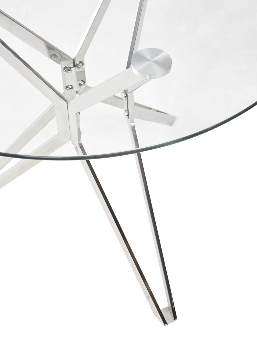 Стол RIGA D90 прозрачный М-City из Италии