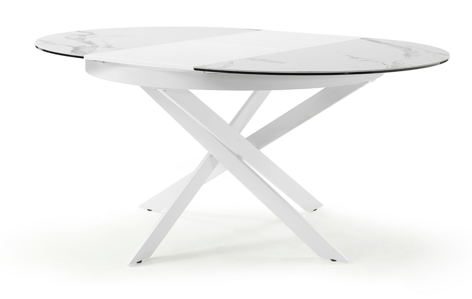 Стол раскладной Diona 120-170, керамика "каррарский мрамор" из Италии