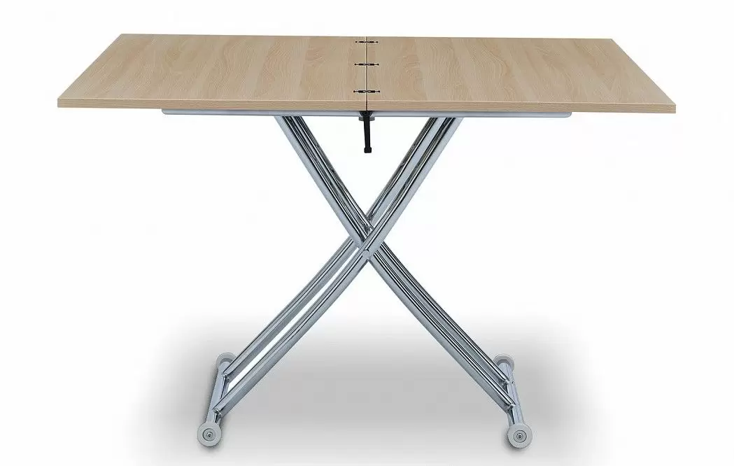 Стол-трансформер Clayton II, бук/хром из Италии