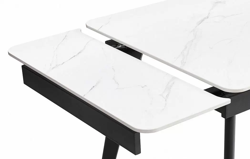 Стол раскладной Laura 120-180, белая керамика из Италии