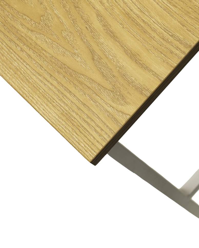 Компьютерный стол LUCIA H475 Дуб натуральный / белый каркас M-city из Италии