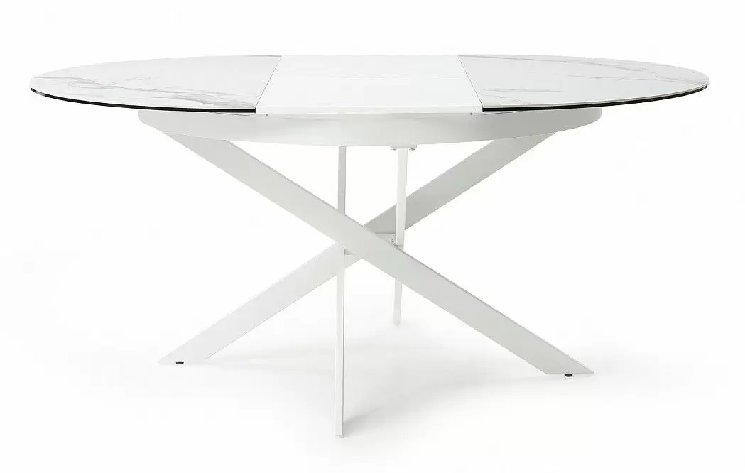 Стол раскладной Diona 120-170, керамика "каррарский мрамор" из Италии