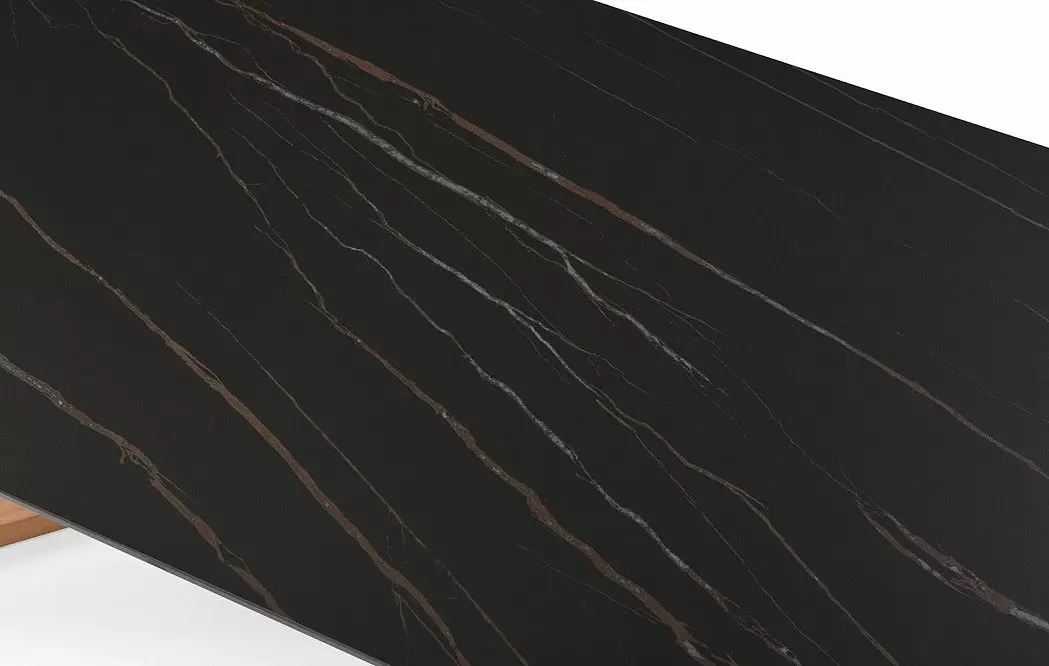 Стол раскладной Sorrento 180-240, черная керамика/ясень из Италии