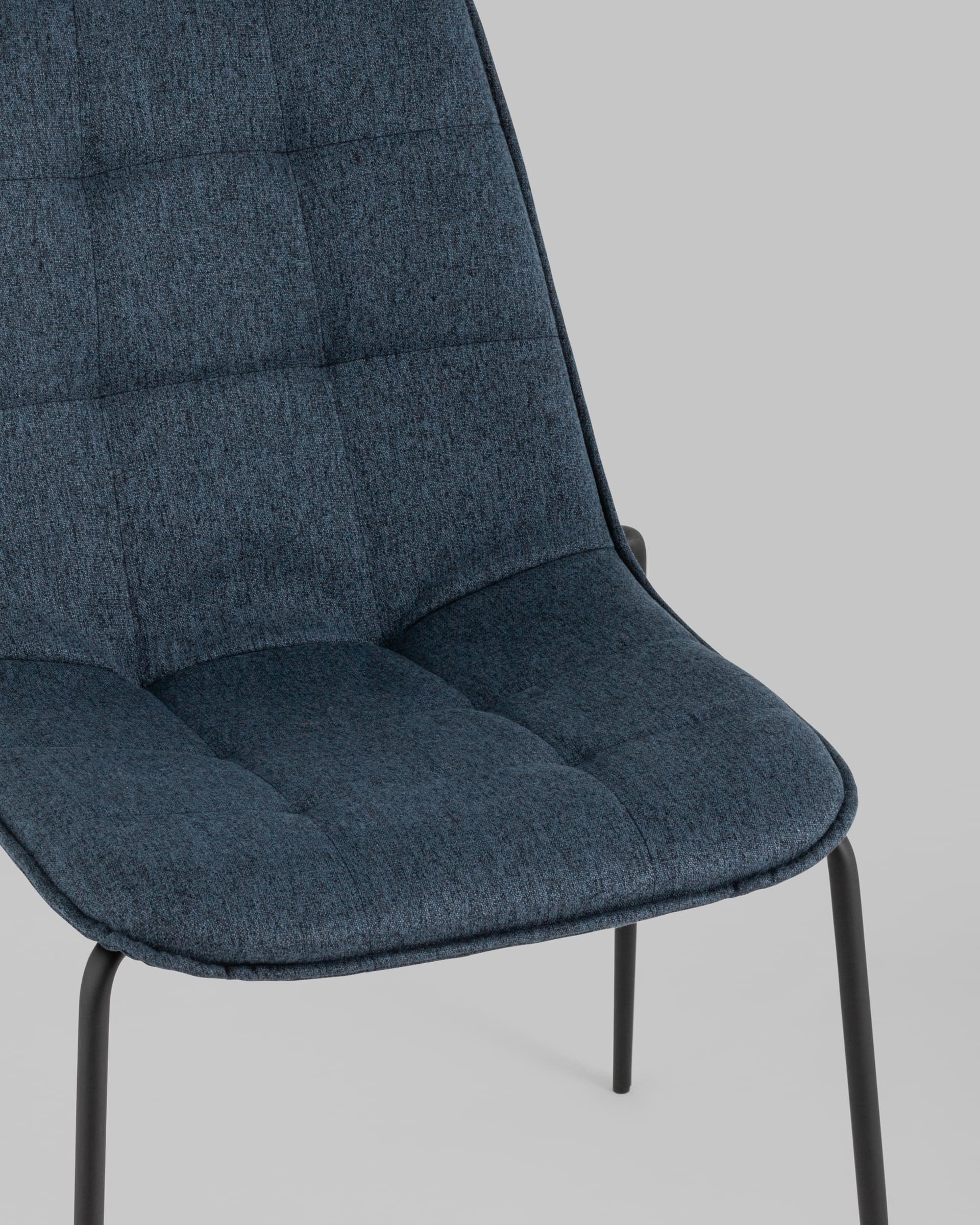 Стул Мелани рогожка синий из Италии