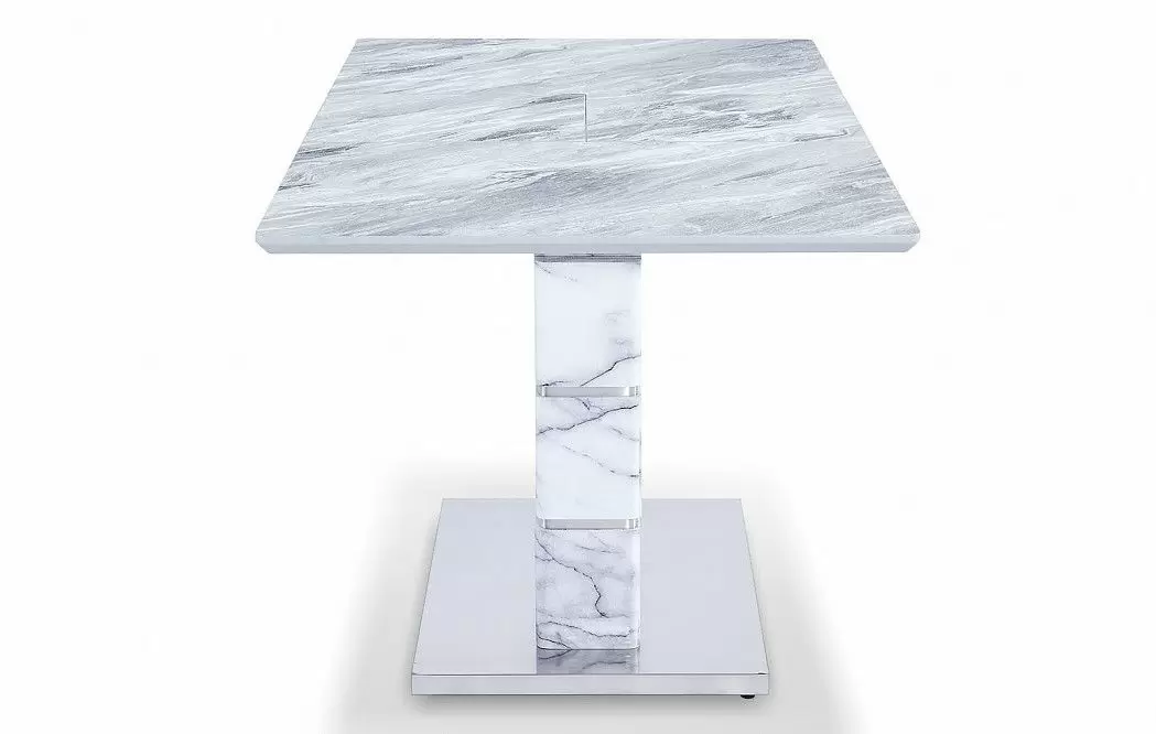 Стол раскладной Gustav 120-160, серый мраморный рисунок из Италии