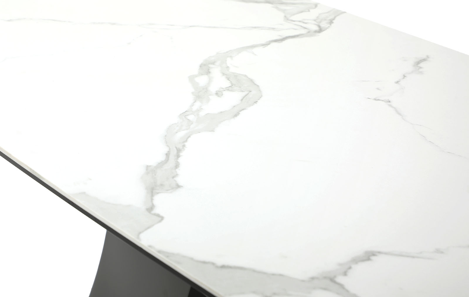 Стол раскладной Palermo 160-240, белая керамика/серый из Италии