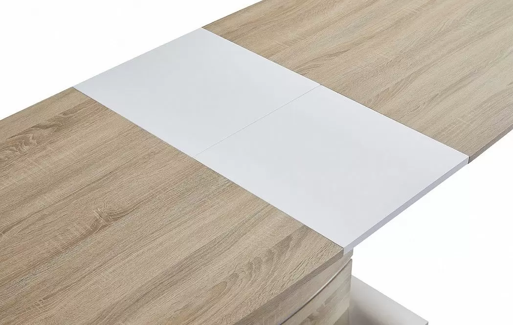 Стол раскладной Verona (140), светлый дуб/белый матовый из Италии