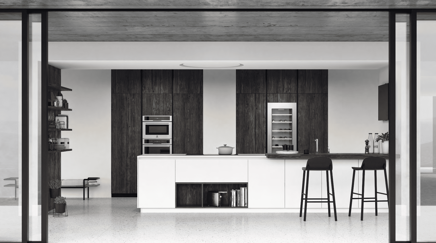 Кухонный гарнитур в современном стиле из коллекции Easy из Италии