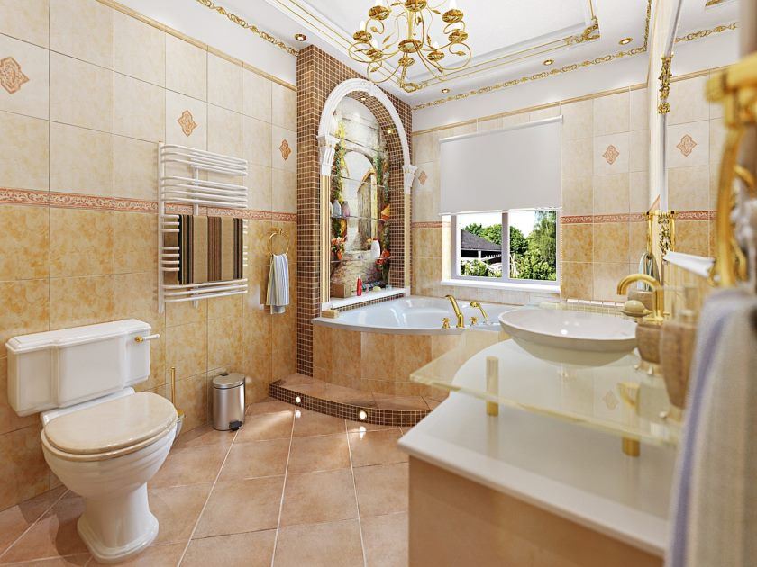 Ванная комната в классическом итальянском стиле